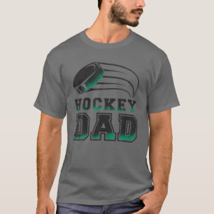 T-shirt Papa de hockey masculin