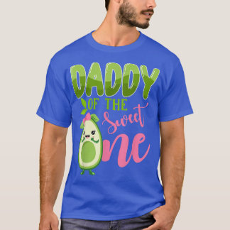 T-shirt Papa de la douce Un 1er anniversaire Avocado Girl 