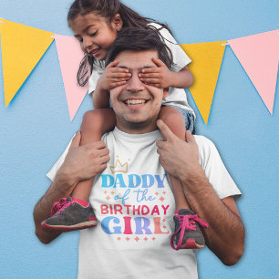 T-shirt Papa de la fille d'anniversaire