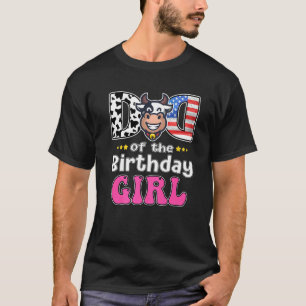 T-shirt Papa de la fille d'anniversaire vache mignonne fer