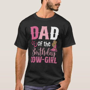 T-shirt Papa de la fille de la fête cow girl rodéo cowgirl