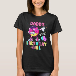 T-shirt Papa de la fille de l'anniversaire Donut Dab Anniv