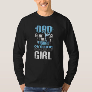 T-shirt Papa De La Fille De Patinage De L'Igur