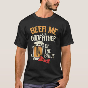 T-shirt Papa de la mariée bière pour hommes tenue de répét