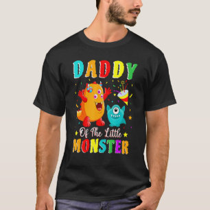 T-shirt Papa De La Petite Famille Monster Qui Correspond À