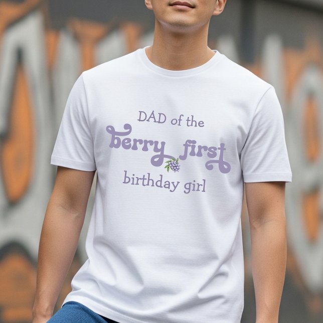 T-shirt Papa de la première fée Berry Premier anniversaire (Créateur téléchargé)