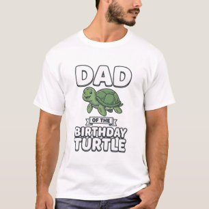 T-shirt Papa de la tortue d'anniversaire Création drôle de