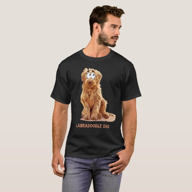 T-shirt Papa de Labradoodle (Devant entier)