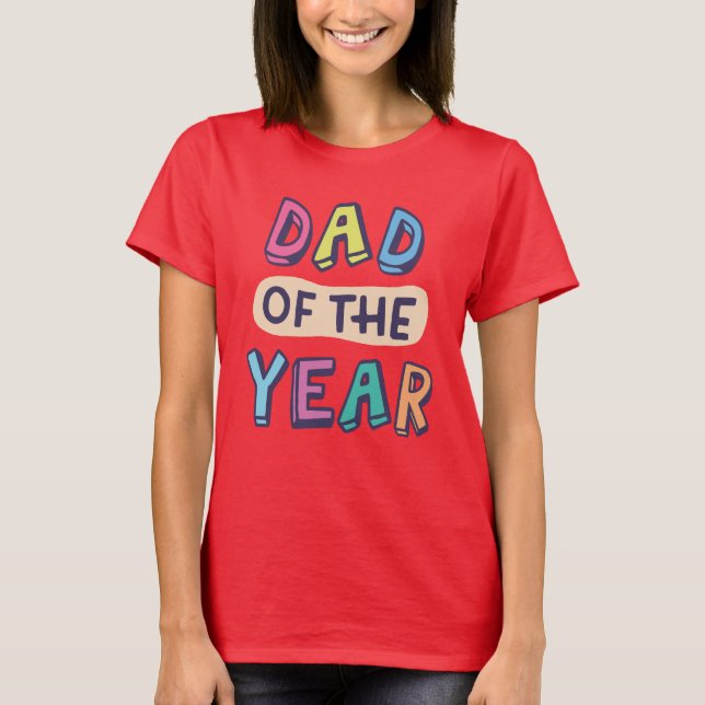 T-shirt Papa de l'Année (Devant)