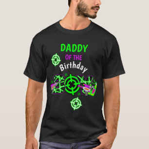 T-shirt Papa de l'Anniversaire Garçon chemise laser