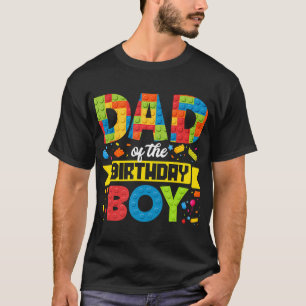 T-shirt Papa De L'Anniversaire Garçon Master Builder Enfan