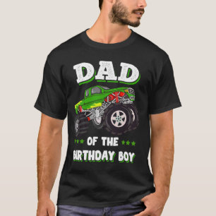 T-shirt Papa De L'Anniversaire Garçon Pères Monster Truck