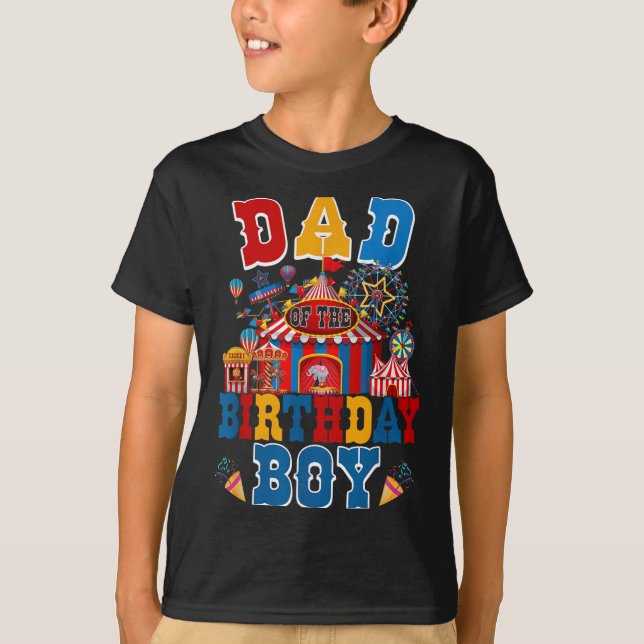 T-shirt Papa De L'Anniversaire Pour Le Thème Du Carnaval D (Devant)