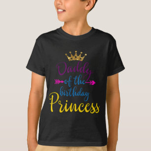 T-shirt Papa De L'Anniversaire Princesse Matching Famille