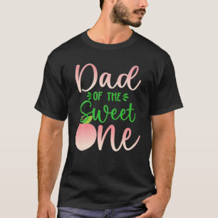 T-shirt Papa De L'Anniversaire Une Pêche 1Er Fruit D'Été