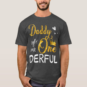 T-shirt Papa De M. Onederful 1er Anniversaire Premier Un D