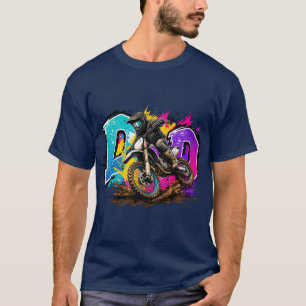 T-shirt Papa de moto cross