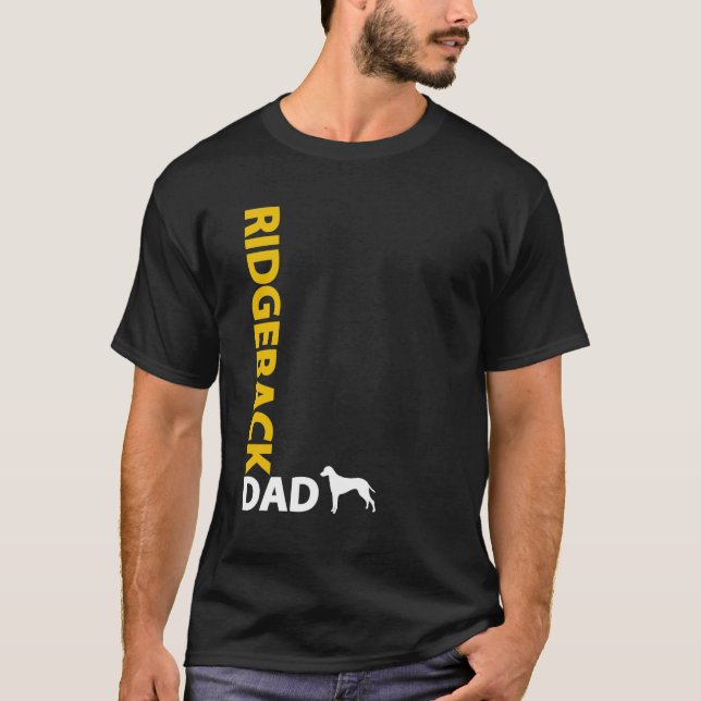 T-shirt Papa de Rhodesian Ridgeback (Devant)