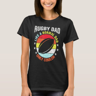 T-shirt Papa De Rugby Comme Un Père Régulier Pour Lui