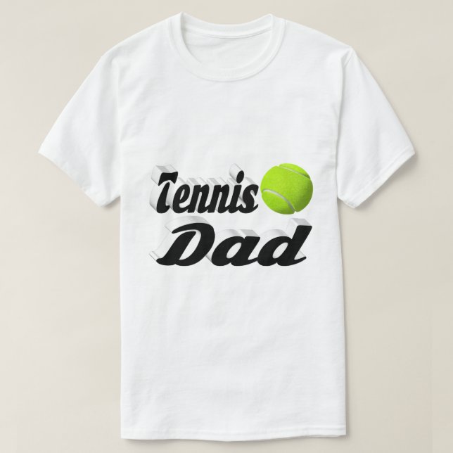 T-shirt papa de tennis (Design devant)