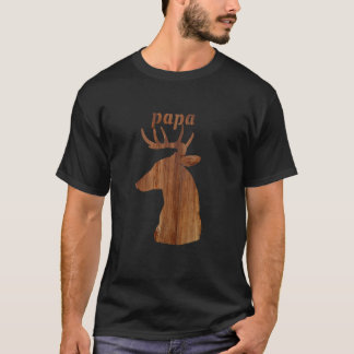T-shirt Papa Deer Elk Buck Chasse