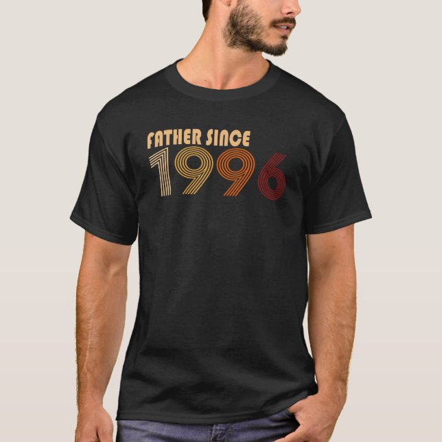 T-shirt Papa depuis 1996 Vintage Hommes (Devant)