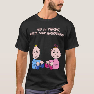 T-shirt Papa des jumeaux