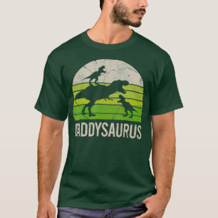 T-shirt Papa Dinosaur Drôle Papa Daddysaurus 2 Deux enfant