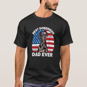 T-shirt Papa Doberman Américain Homme Doberman Pinscher Dr