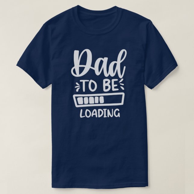 T-shirt Papa doit charger Grossesse (Design devant)
