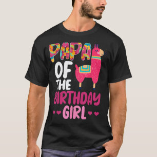 T-shirt Papa drôle de la Lama fille d'anniversaire Anniver