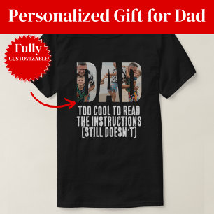 T-shirt Papa drôle sans instructions