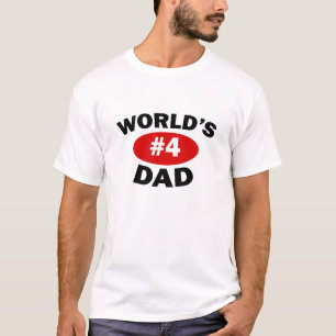 T-shirt Papa du #4 du monde