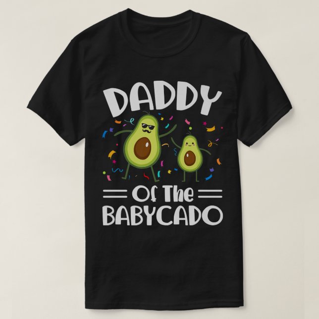 T-shirt Papa Du Babycado Avocado Guacamole FunnyT-Shi (Design devant)