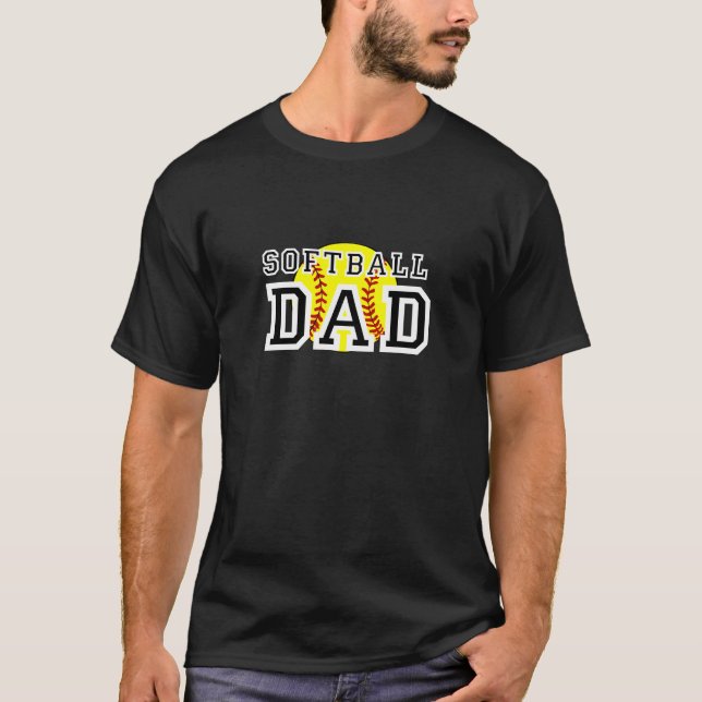T-shirt Papa du base-ball (Devant)