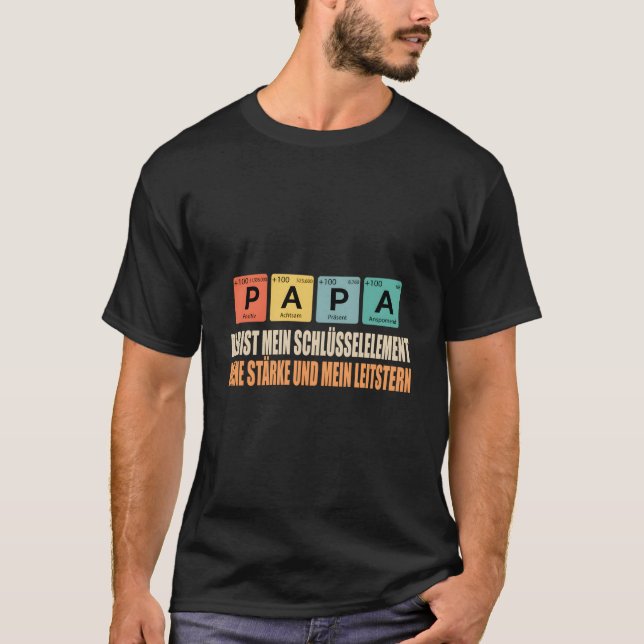T-shirt Papa Du Bist Mein Schlã¼Sselelet Meine Stã¤Rke (Devant)
