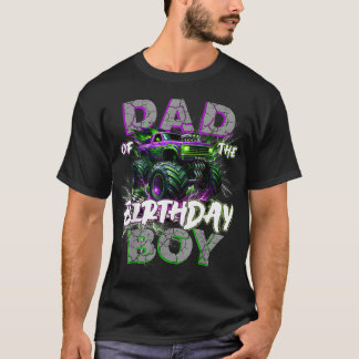 T-shirt Papa du camion monstre d'anniversaire Ensemble fam