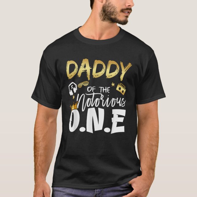 T-shirt Papa Du Célèbre One Old School 1er Hip hop (Devant)