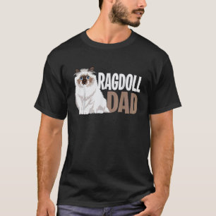 T-shirt Papa du chat Ragdoll  Propriétaire de chat