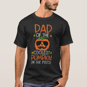 T-shirt Papa Du Citrouille Le Plus Cool Dans Le Patch Hall