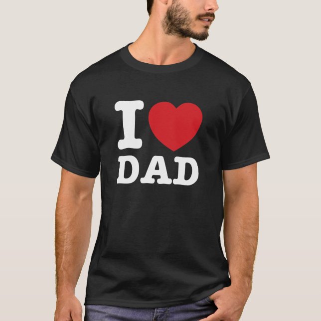 T-shirt Papa du coeur I chic (Devant)