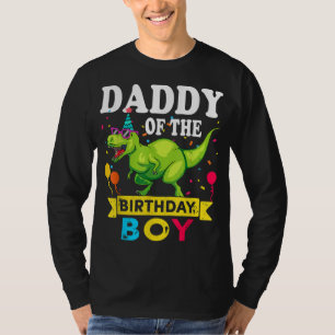 T-shirt Papa du garçon d'anniversaire T-Rex RAWR Dinosaur