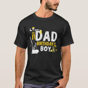 T-shirt Papa du garçon fêté Travailleur du bâtiment Annive