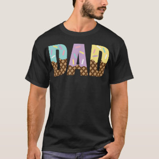 T-shirt Papa du premier gâteau glacé de la famille douce