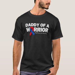 T-shirt Papa D'Un Guerrier CHD Maladie Coeur Congénitale A