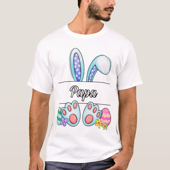 T-shirt Papa Easter Bunny (Devant)