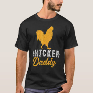 T-shirt Papa éleveur de poulets homme Rétro Meilleur papa 