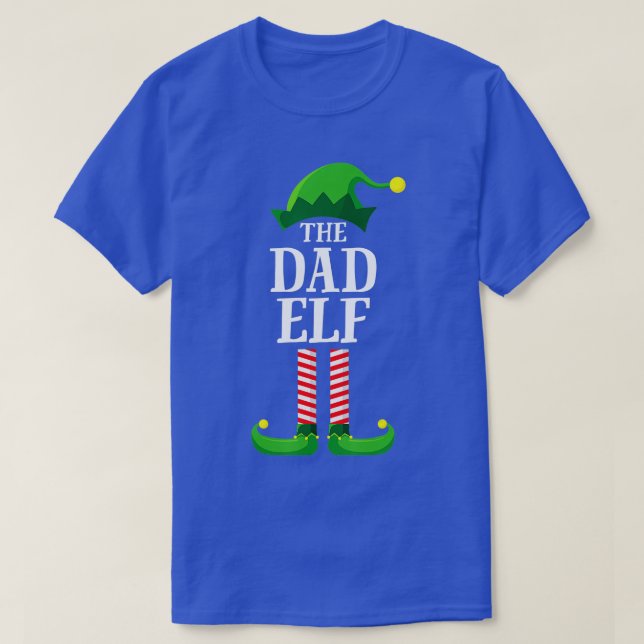 T-shirt Papa Elf Correspondant Groupe Famille Noël (Design devant)