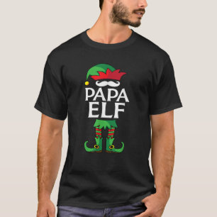 T-shirt Papa Elf Costume Noël Vacances Famille corresponda