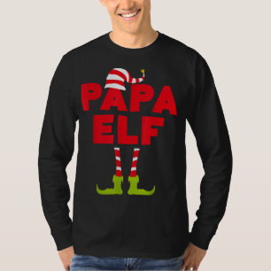 T-shirt Papa Elf Funny Correspondant Costume de Noël